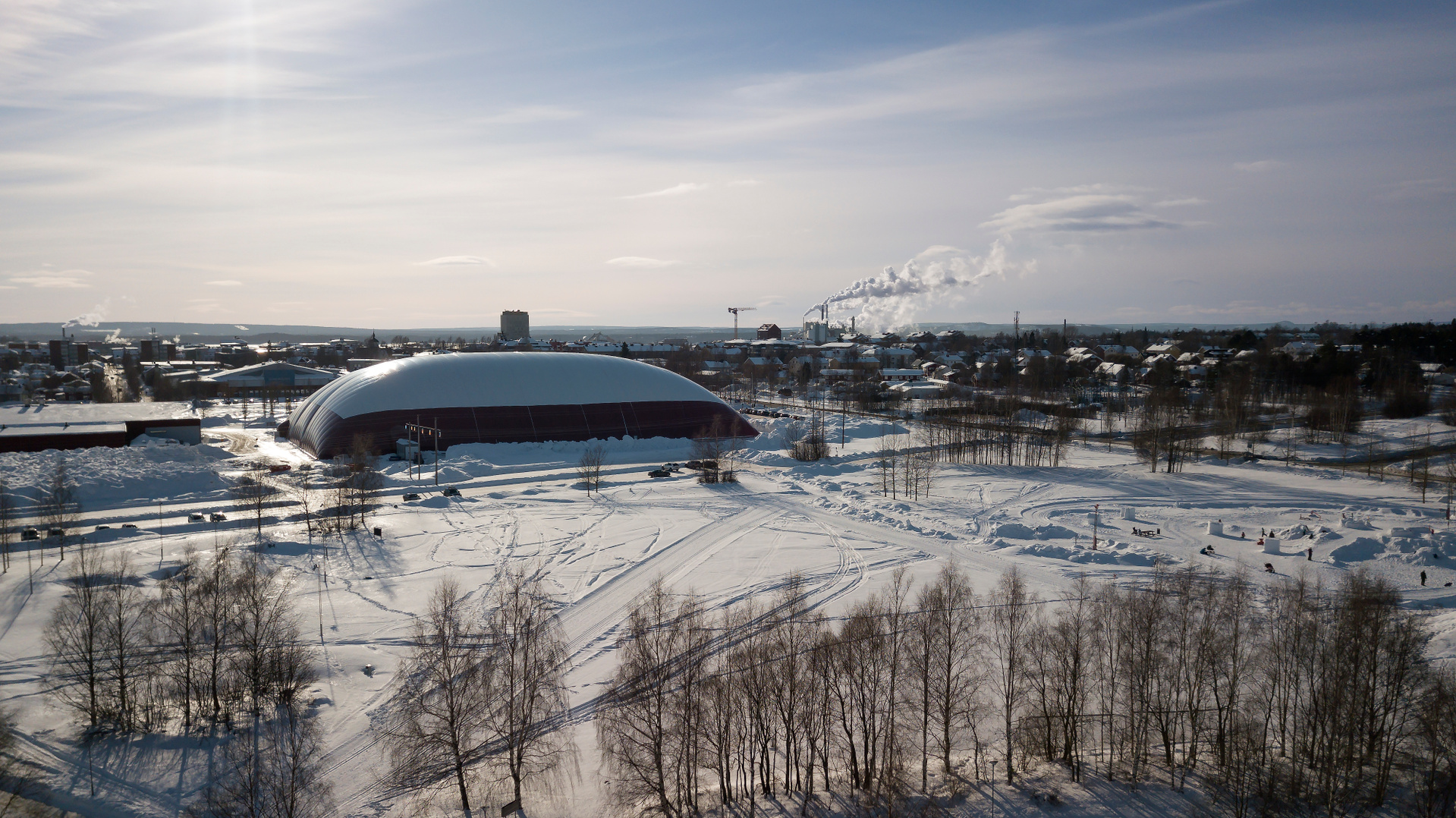 Noliaområdet Piteå vinter - Inomhushallen Fotboll