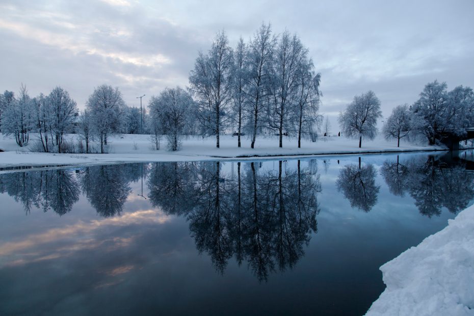 Badhusparken vinter Piteå