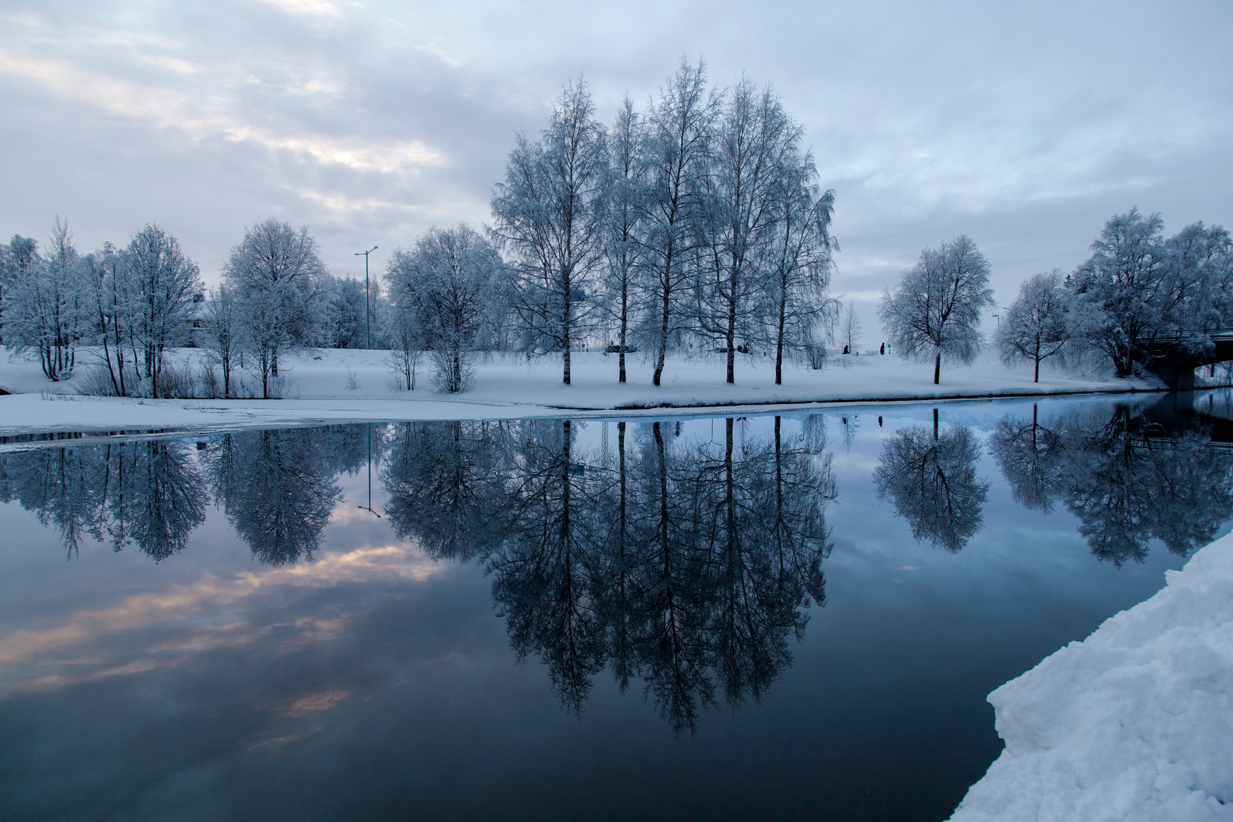 Badhusparken vinter Piteå